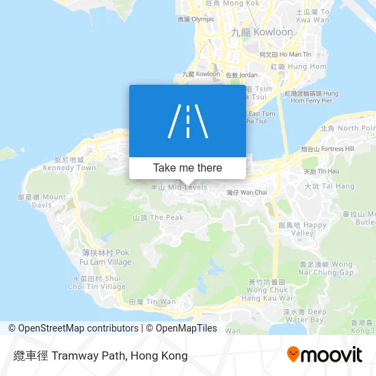 纜車徑 Tramway Path map