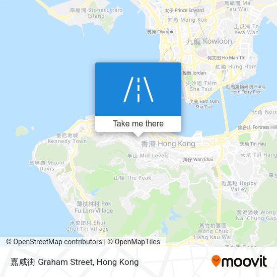 嘉咸街 Graham Street map