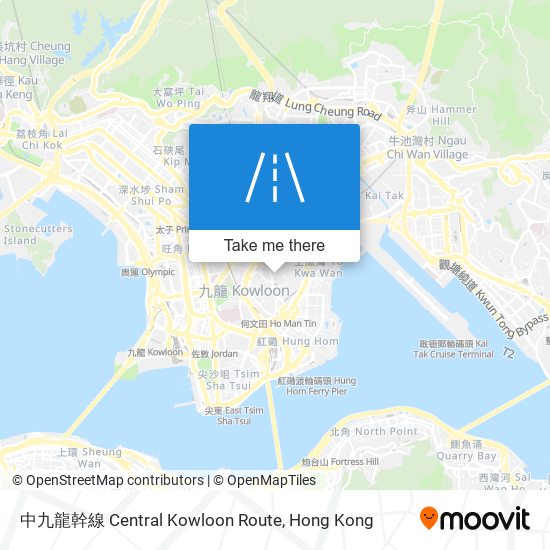 中九龍幹線 Central Kowloon Route map