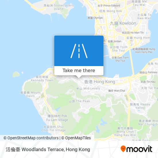 活倫臺 Woodlands Terrace map