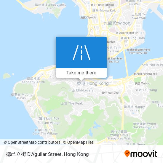 德己立街 D'Aguilar Street map