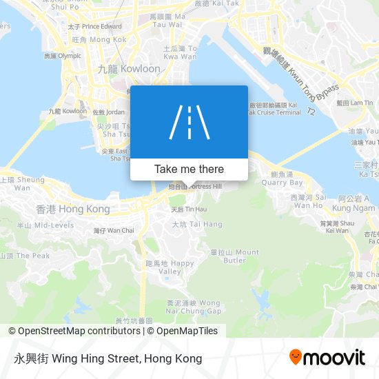 永興街 Wing Hing Street map