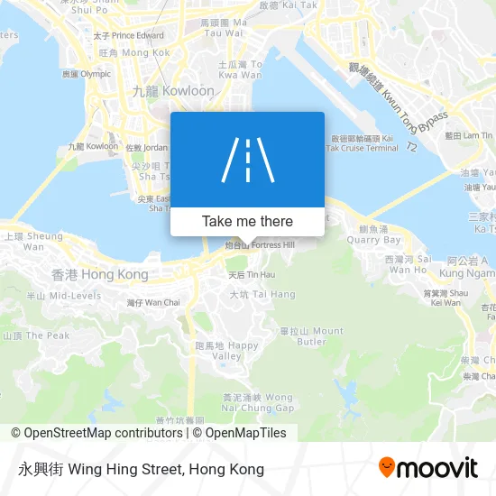 永興街 Wing Hing Street map