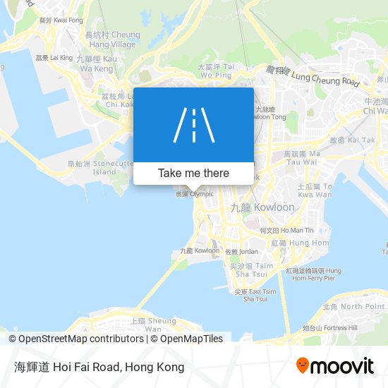 海輝道 Hoi Fai Road map