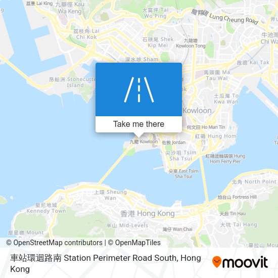 車站環迴路南 Station Perimeter Road South map