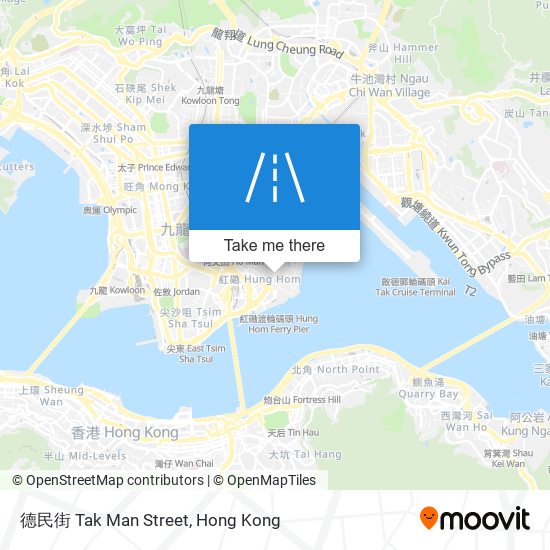 德民街 Tak Man Street map