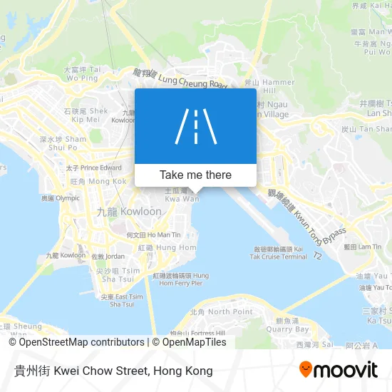 貴州街 Kwei Chow Street map