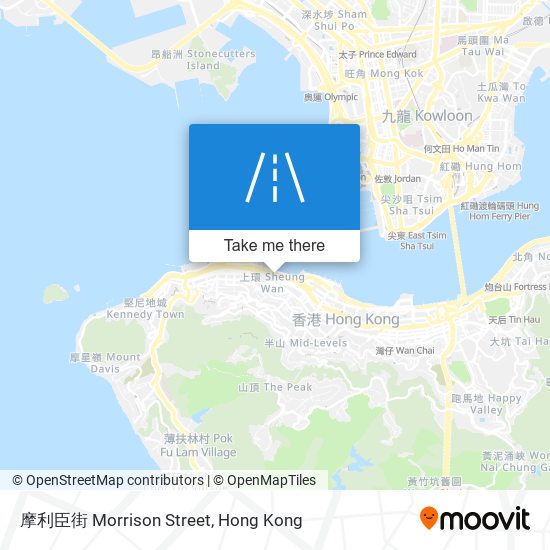 摩利臣街 Morrison Street map