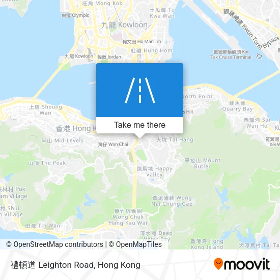 禮頓道 Leighton Road map