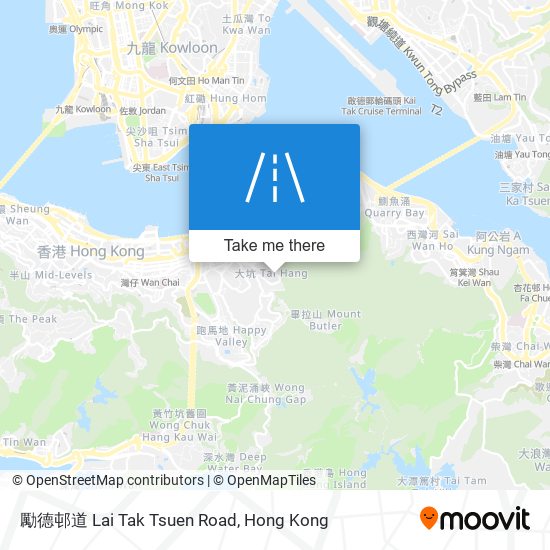 勵德邨道 Lai Tak Tsuen Road map