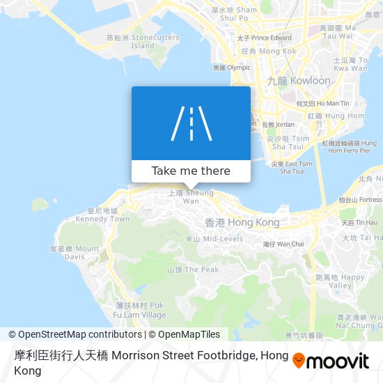 摩利臣街行人天橋 Morrison Street Footbridge map