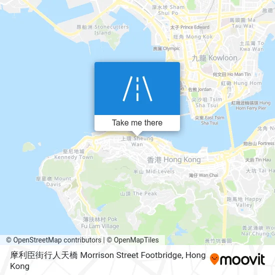 摩利臣街行人天橋 Morrison Street Footbridge map