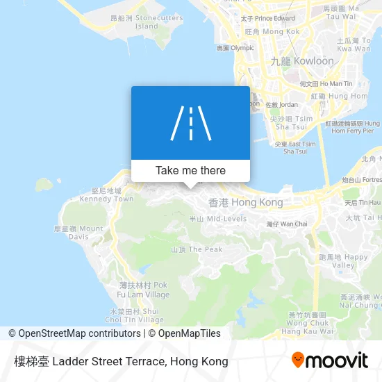 樓梯臺 Ladder Street Terrace map