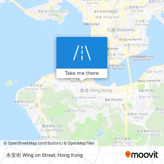 永安街 Wing on Street map