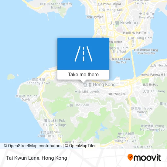 Tai Kwun Lane map