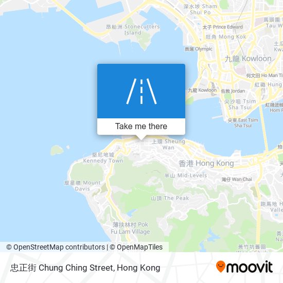 忠正街 Chung Ching Street map
