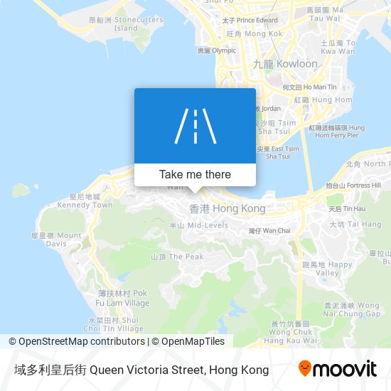 域多利皇后街 Queen Victoria Street map