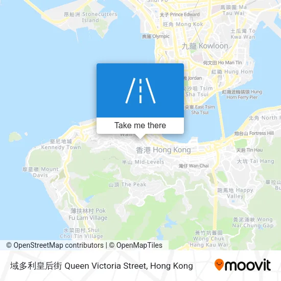 域多利皇后街 Queen Victoria Street map