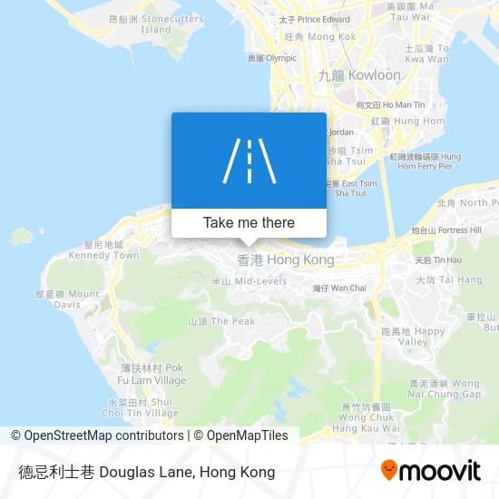 德忌利士巷 Douglas Lane map