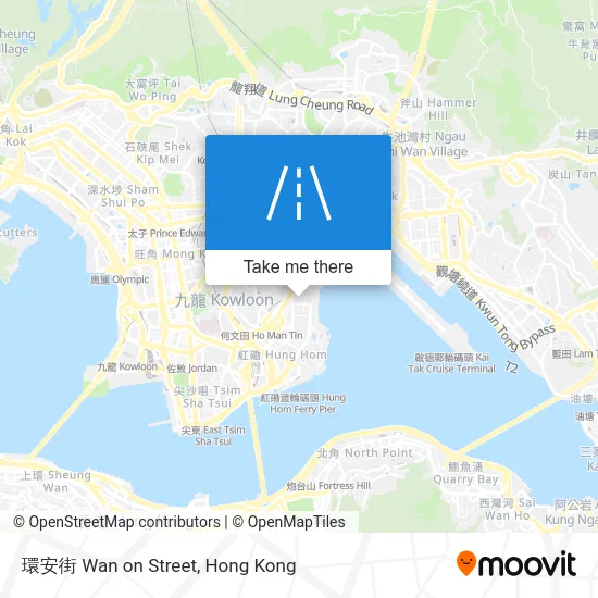 環安街 Wan on Street map