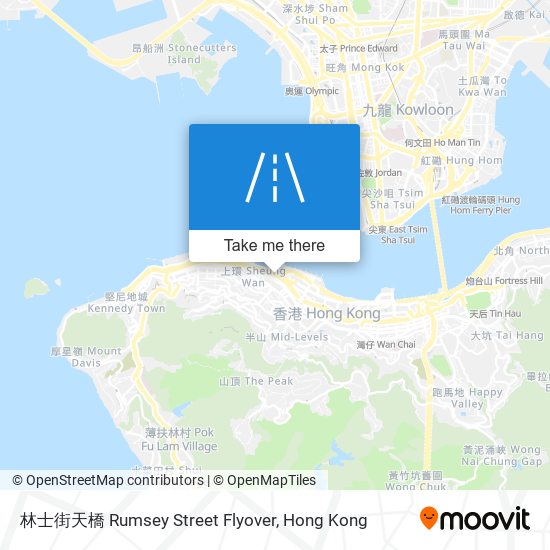 林士街天橋 Rumsey Street Flyover map