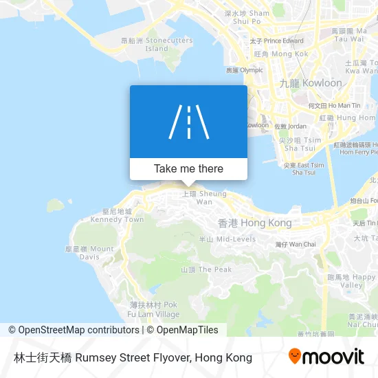林士街天橋 Rumsey Street Flyover map