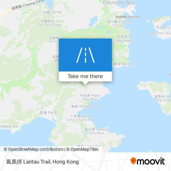 鳳凰徑 Lantau Trail map