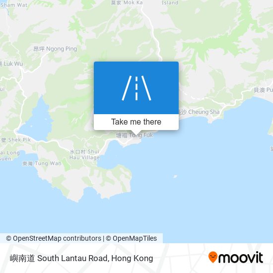 嶼南道 South Lantau Road map