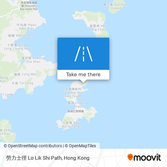 勞力士徑 Lo Lik Shi Path map