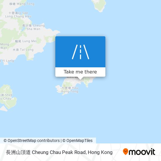 長洲山頂道 Cheung Chau Peak Road map