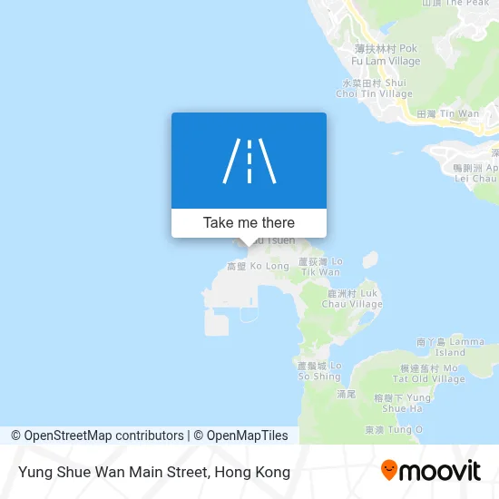 榕樹灣大街 Yung Shue Wan Main Street地圖