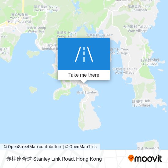 赤柱連合道 Stanley Link Road map