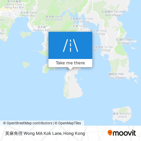 黃麻角徑 Wong MA Kok Lane map