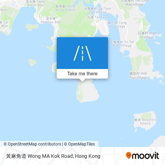 黃麻角道 Wong MA Kok Road map