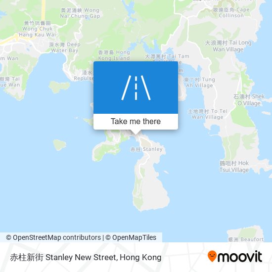 赤柱新街 Stanley New Street map