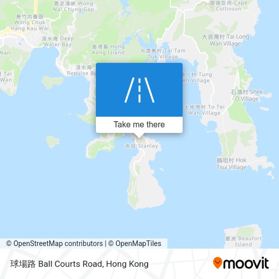 球場路 Ball Courts Road map