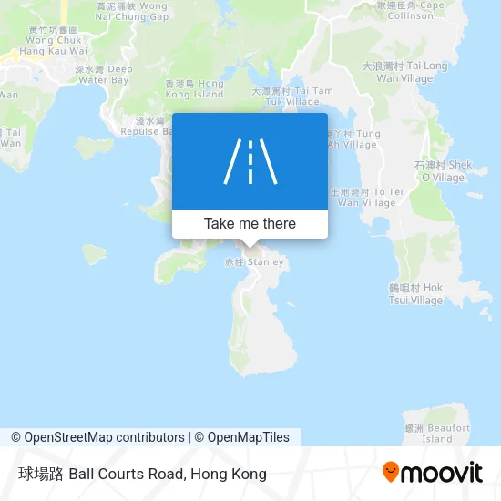 球場路 Ball Courts Road map