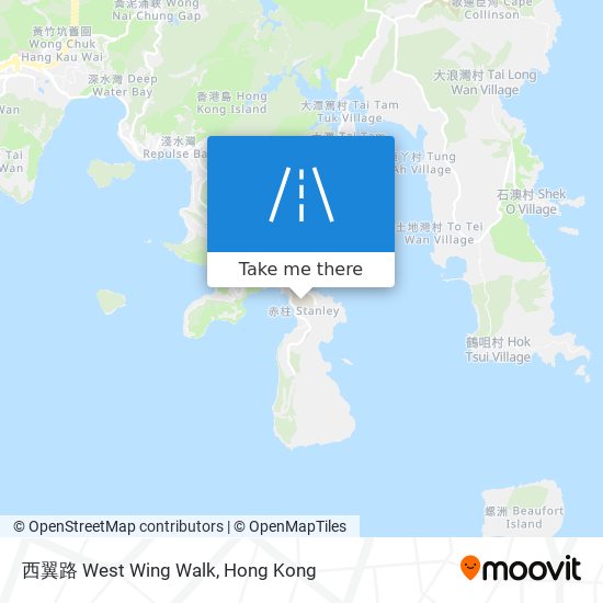 西翼路 West Wing Walk map