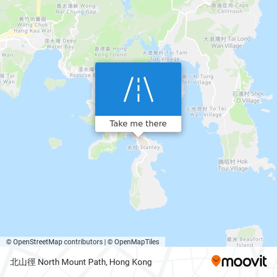 北山徑 North Mount Path map