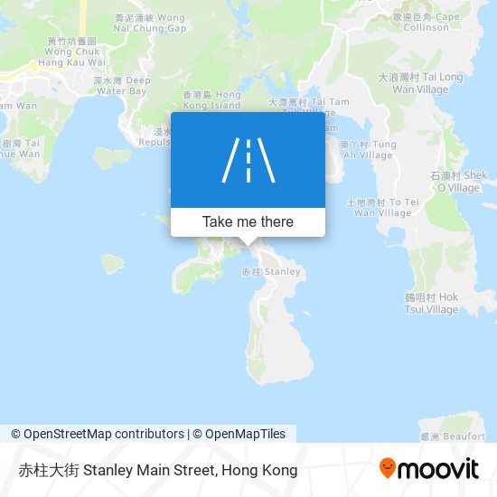 赤柱大街 Stanley Main Street map