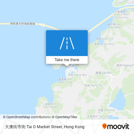 大澳街市街 Tai O Market Street map