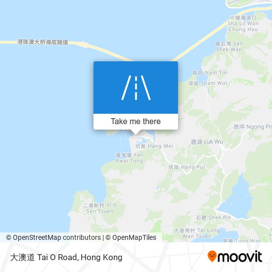 大澳道 Tai O Road map