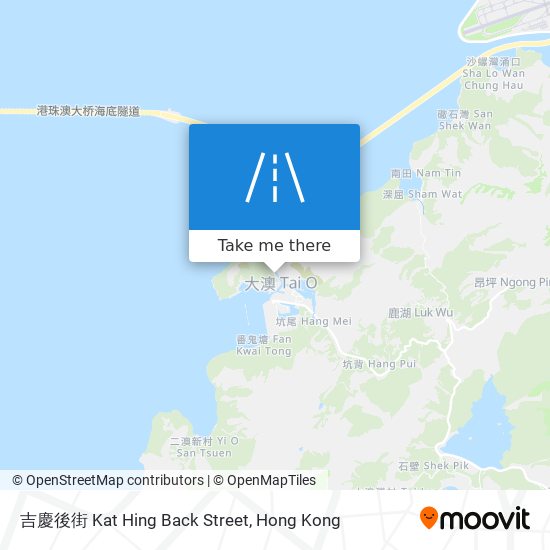 吉慶後街 Kat Hing Back Street map