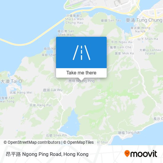 昂平路 Ngong Ping Road map
