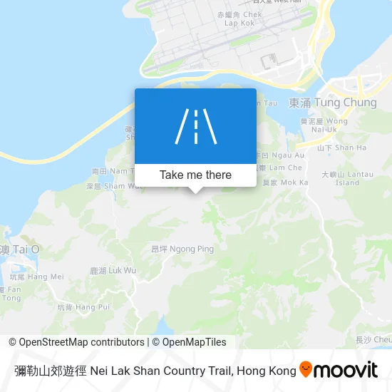 彌勒山郊遊徑 Nei Lak Shan Country Trail map