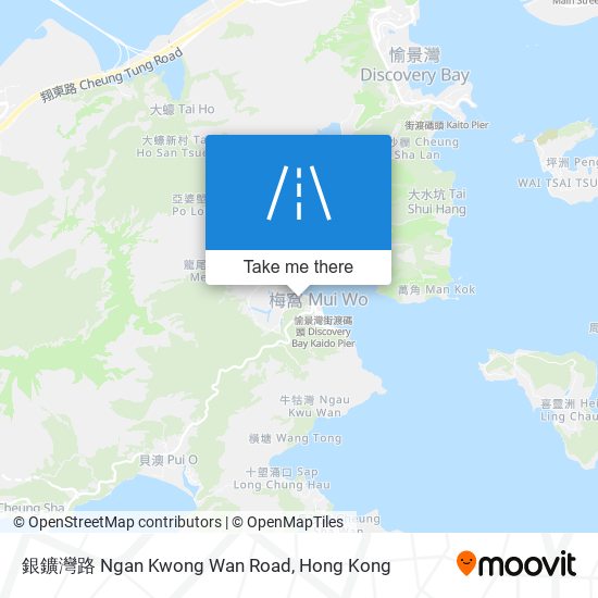 銀鑛灣路 Ngan Kwong Wan Road map