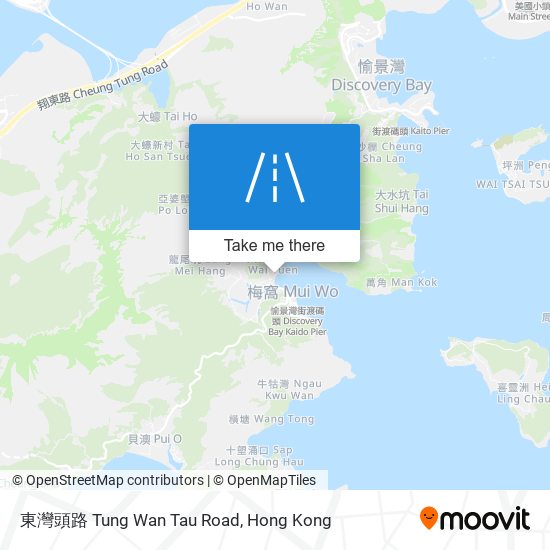 東灣頭路 Tung Wan Tau Road map