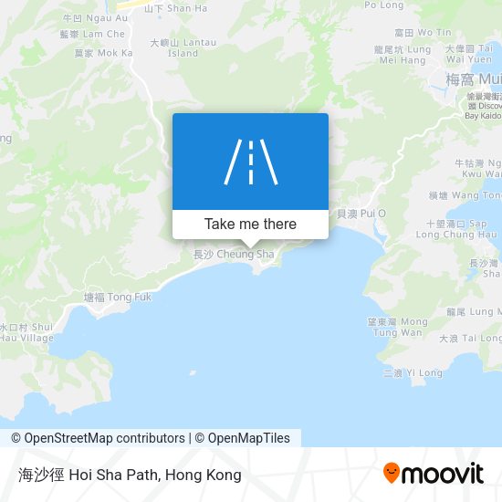 海沙徑 Hoi Sha Path map