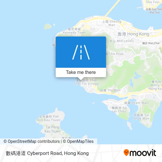 數碼港道 Cyberport Road map