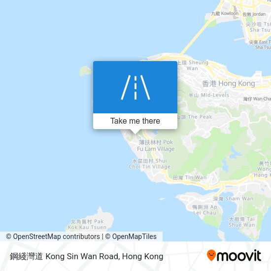 鋼綫灣道 Kong Sin Wan Road地圖